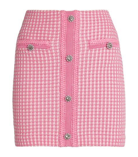 pink lurex tweed skirt suit.